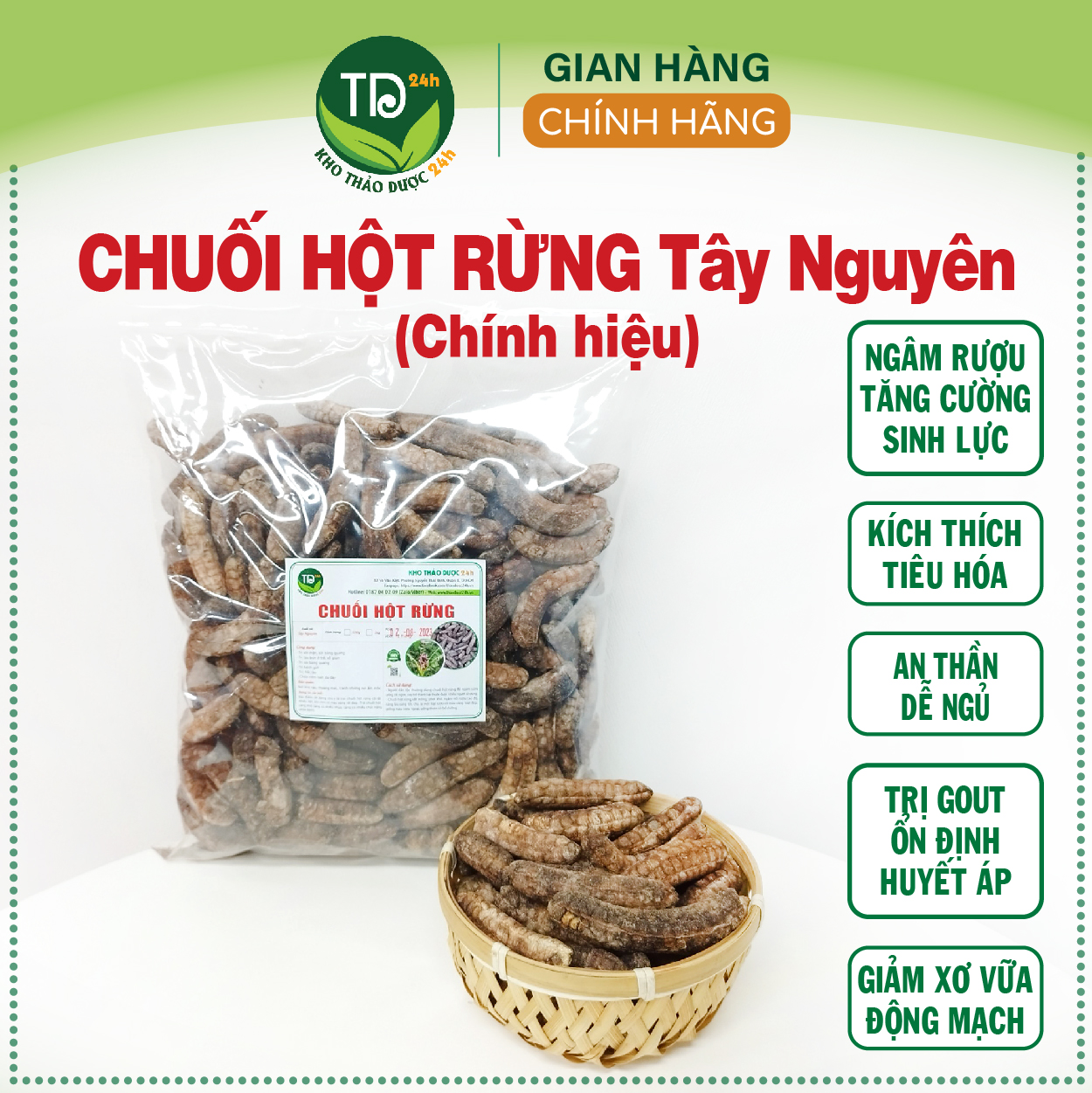 Chuối hột rừng chính hiệu, khô, sạch, thơm, giảm đau xương khớp, ngừa Gout, sỏi thận, đồ ngâm bồi bổ sức khỏe I Kho Thảo Dược 24h