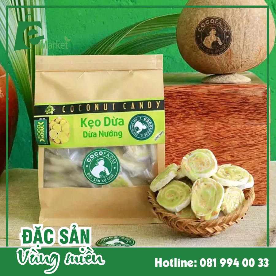 Kẹo dừa dứa non 500gram