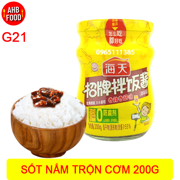 Gia vị sốt nấm trộn cơm hải thiên 200g