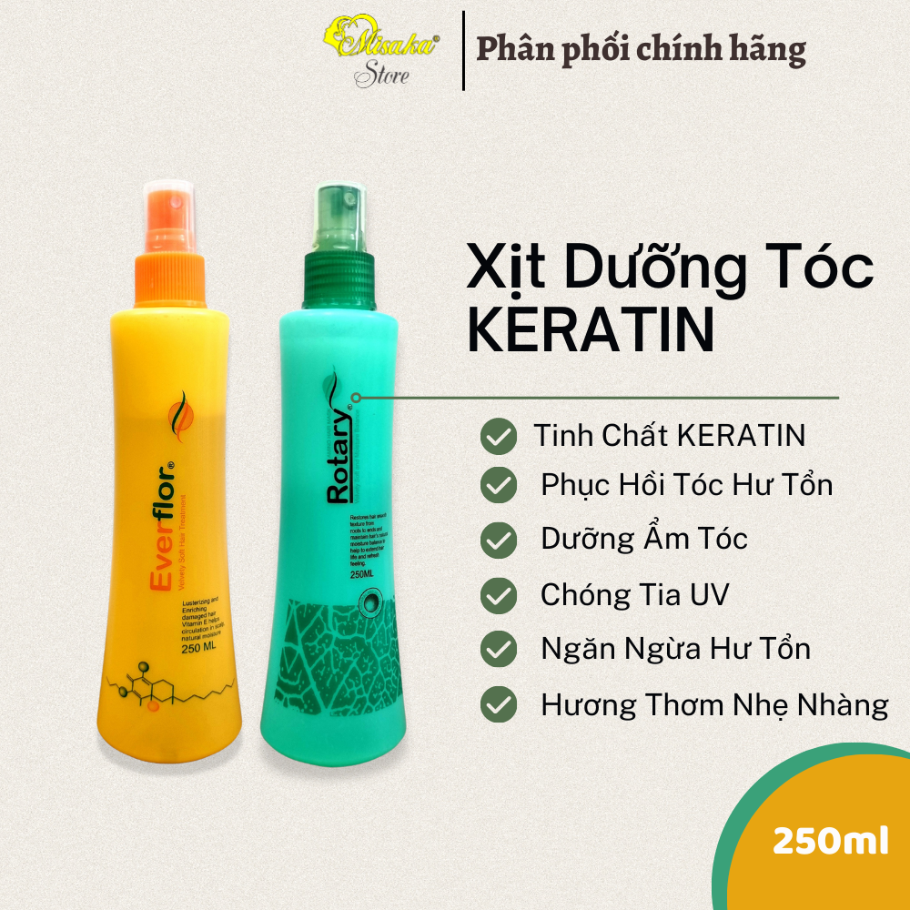 Xit dưỡng tóc Everflor ,Rotary phục hồi tóc , thơm tóc , 250ml