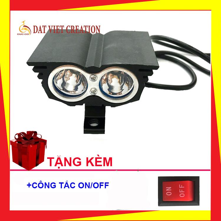 Đèn trợ sáng xe máy X2 ZAHA tặng Công tắc on/off
