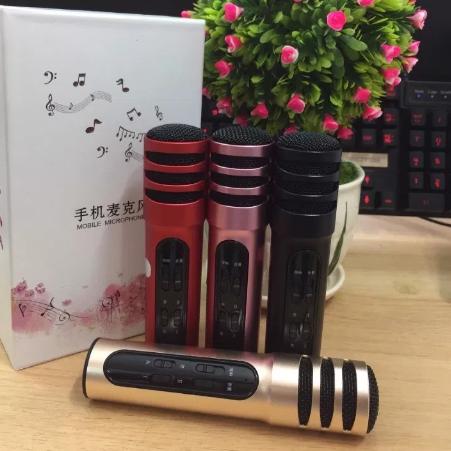 Bộ Micro Livestream C7 Thu Âm Hát Karaoke Livestream 3 in 1