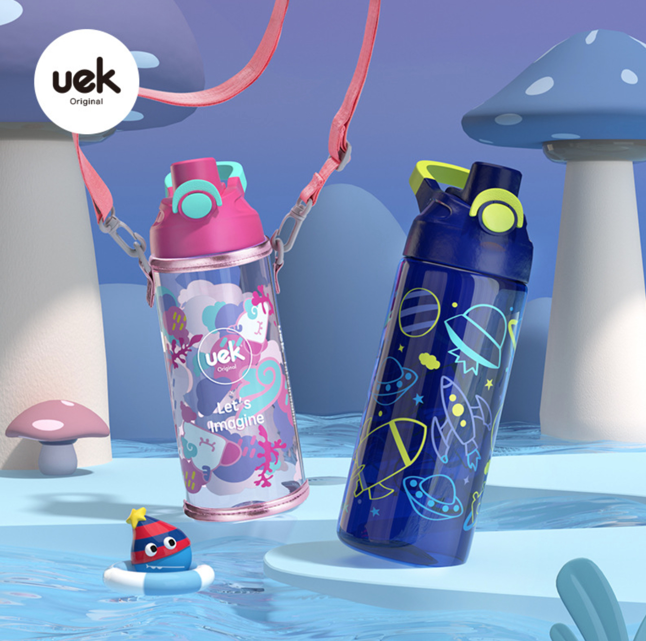 Bình Nước Cho Bé UEK 460 / 670ml