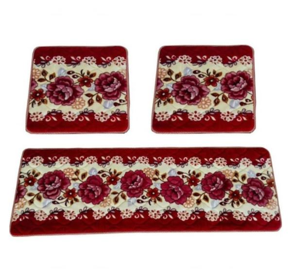 Thảm trải ghế hoàng gia , thảm ghế lót lông dày kt 1,7mx55cm, 1 bộ gồm 1 tấm dài và 2 tấm vuông 55x55cm