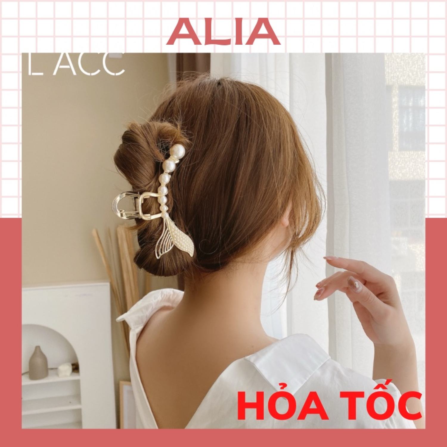 Kẹp tóc kim loại hình đuôi cá sang trọng phong cách hàn quốc dành cho nữ