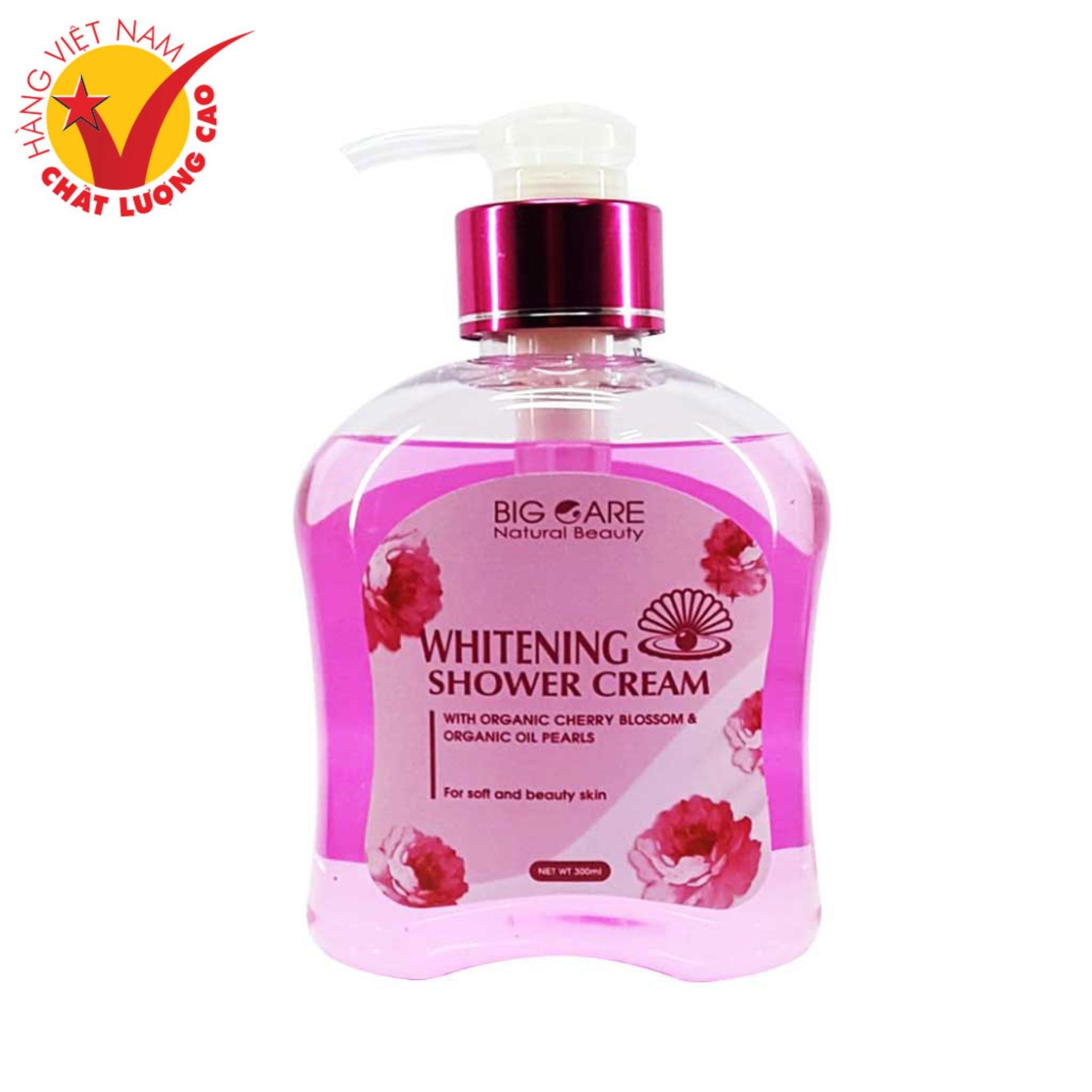 Sữa Tắm Dưỡng Da Whitening Shower Cream With Organic Cherry Blossom and Organic Oil Pealrs 300ml