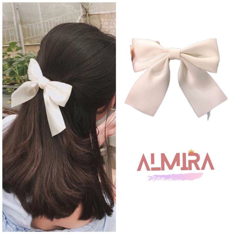 Kẹp tóc nơ tiểu thư almira, nơ tóc nữ