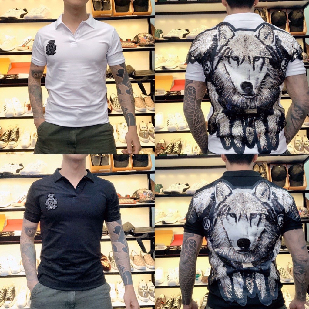 Áo polo nam thêu chó sói kim sa cực hot 2020, cam kết hàng đúng mô tả, chất lượng đảm bảo an toàn đến sức khỏe người sử dụng