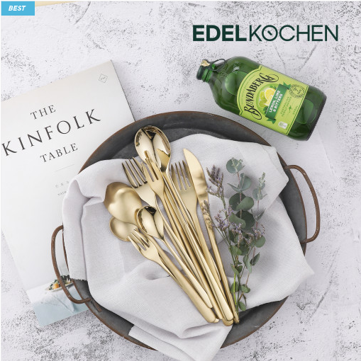 1 nĩa edelkochen inox 304 bóng màu bạc - vàng - đồng