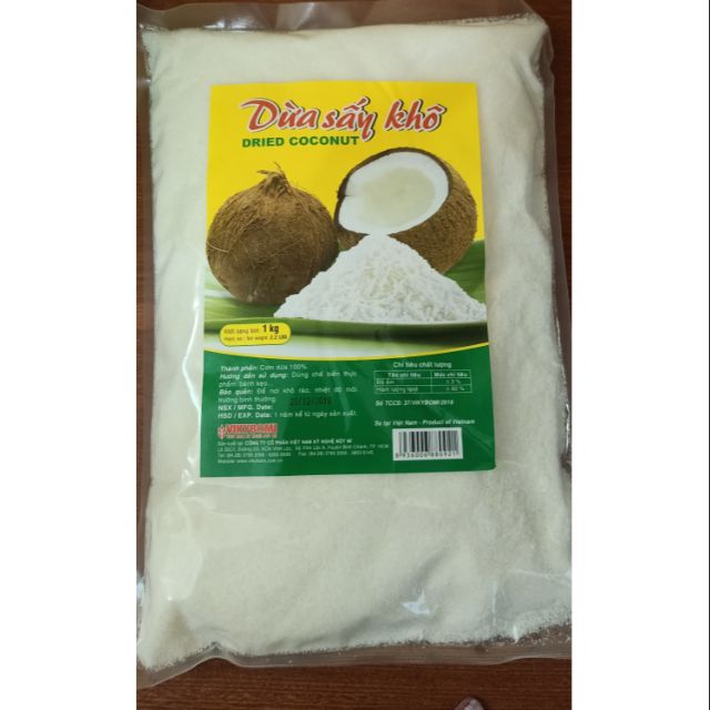 Cơm dừa sấy khô loại nhuyễn 100 gram