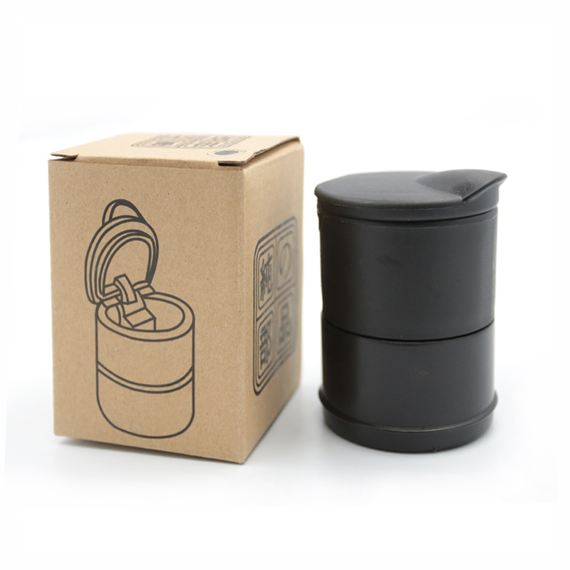 Hộp đựng gạt tàn thuốc trên ô tô có nắp đèn led tự động tắt mở chống cháy