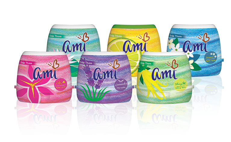 [HCM]SÁP THƠM KHỬ MÙI AMI 200g chứa tinh dầu thơm tự nhiên giúp khử mùi và lưu hương lâu. Kiểu dáng nhỏ gọn sang trọng sáp thơm Ami đặt ở bất kỳ không gian nào cũng mang đến một phong cách thật chuyên nghiệp hiện đại.́́
