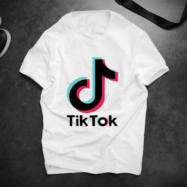 [HCM]Áo thun nam form rộng Hàn Quốc in LOGO TIK.TOKK chà bá, Áo thun UNISEX