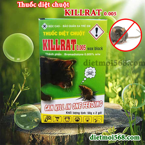 Thuốc diệt chuột Killrat 0.005% - Bả diệt chuột sinh học thế hệ mới