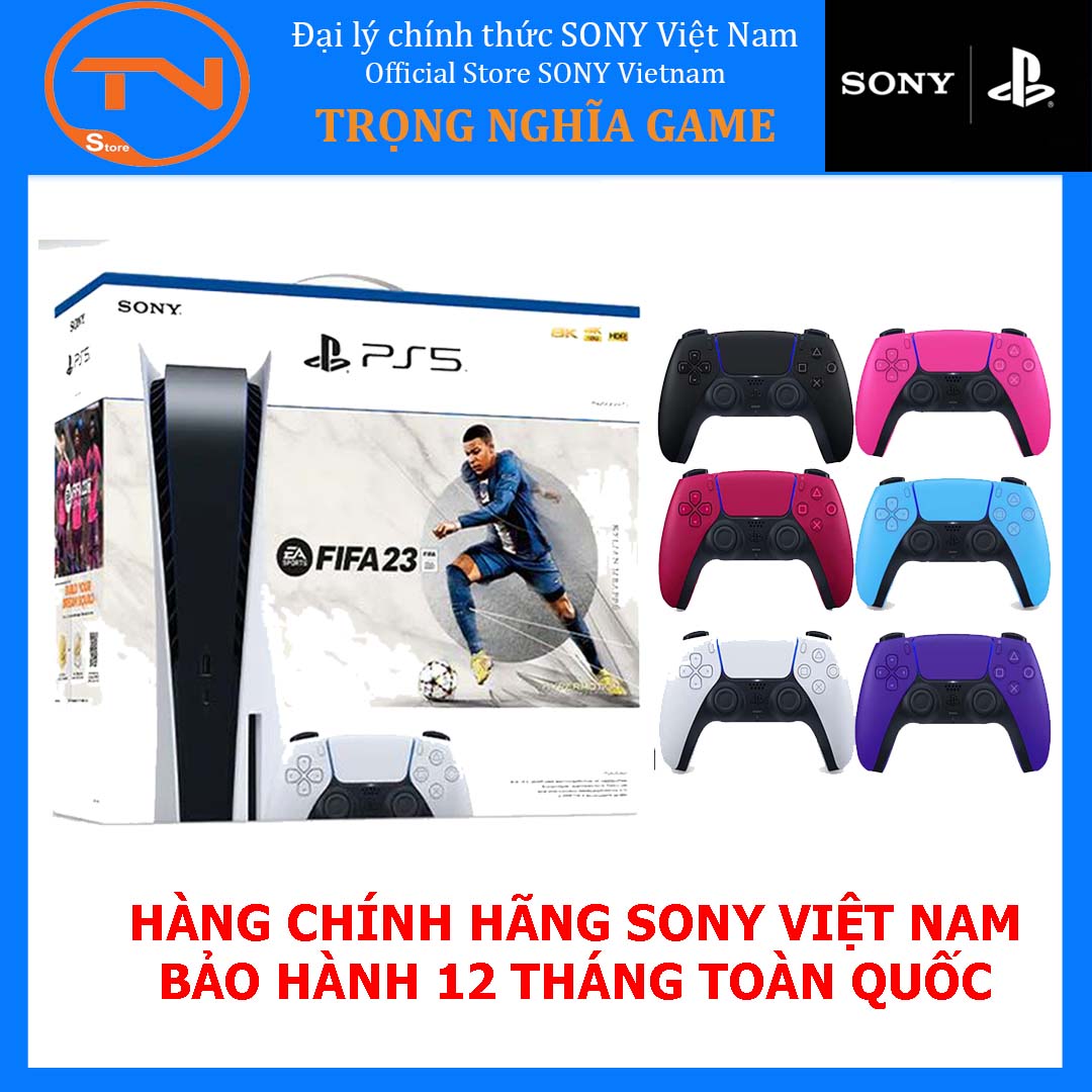 Máy PS5 Standard Edition CHÍNH HÃNG Sony Việt Nam + Đĩa game FIFA 23 + Tay cầm thứ 2 tuỳ chọn màu