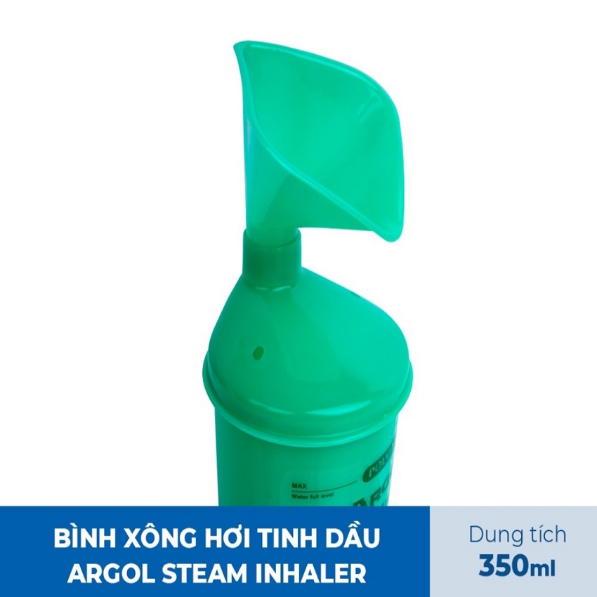 Bình xông hơi tinh dầu ARGOL STEAM INHALER làm sạch và thông đường hô hấp 350ml