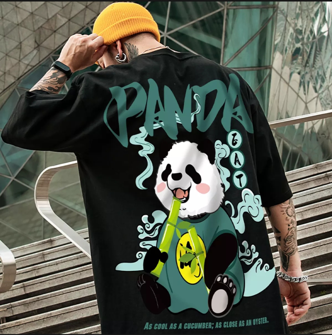 [HCM]Áo Thun Nam Nữ Unisex Form Rộng In Hình PANDA độc đẹp Vải Dày Mịn Thiết Kế Thời Trang Đường May Sắc Sảo
