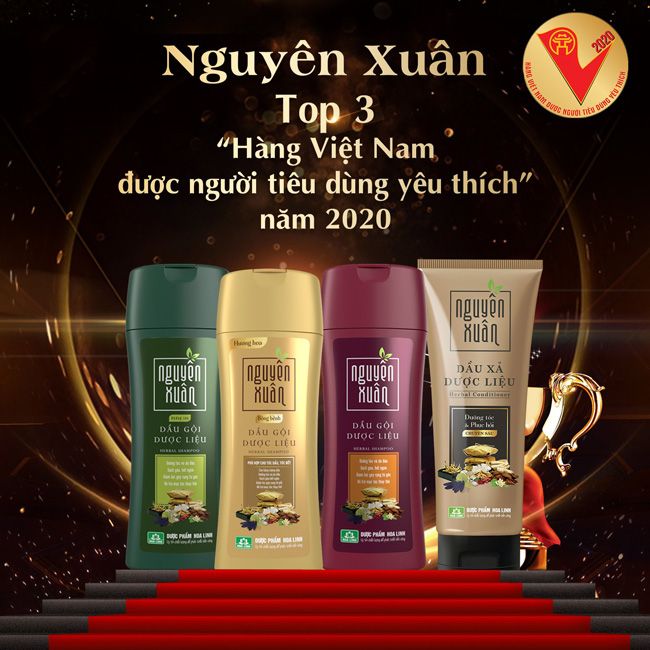 Bộ sản phẩm Dầu gội 200ml và Dầu xả 180ml Nguyên Xuân bồng bềnh