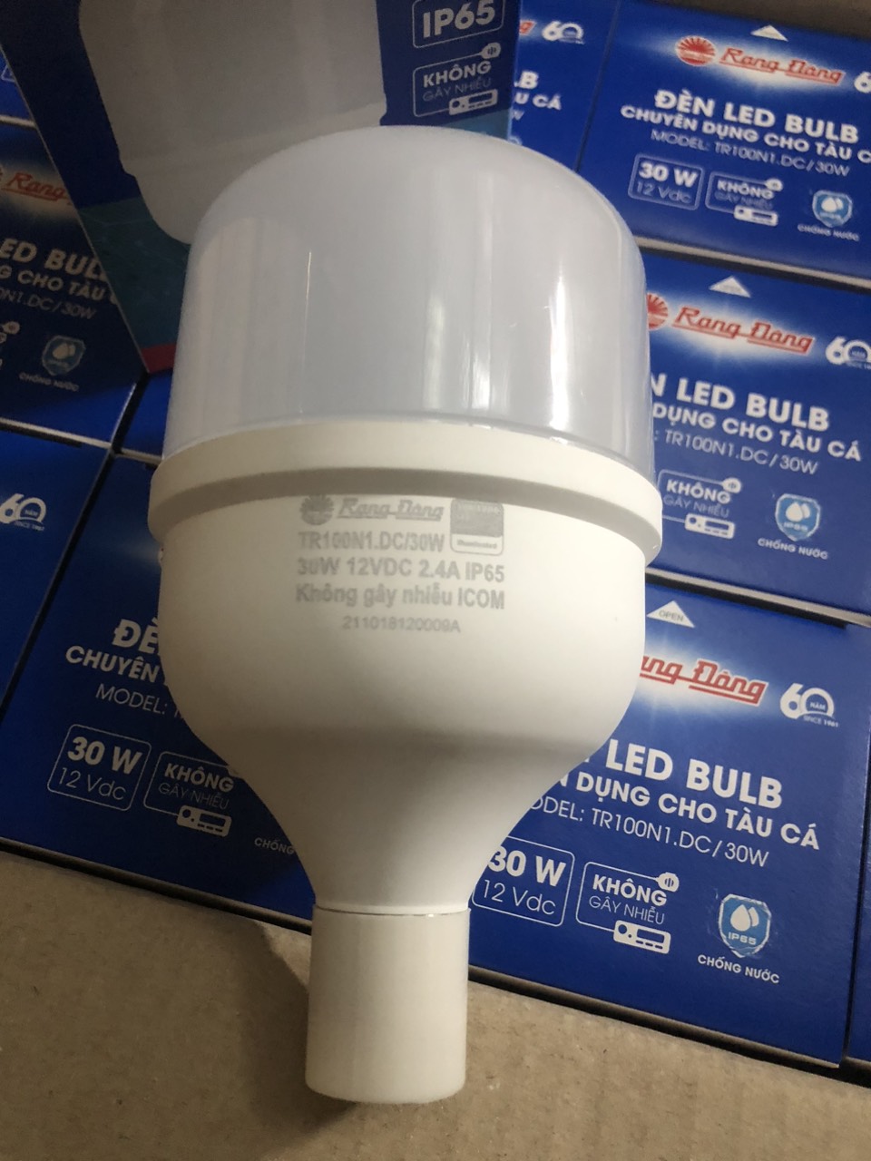 Chính hãng] bóng đèn led đui xoáy 12v - 24v dc 9w / 12w / 30w rạng đông