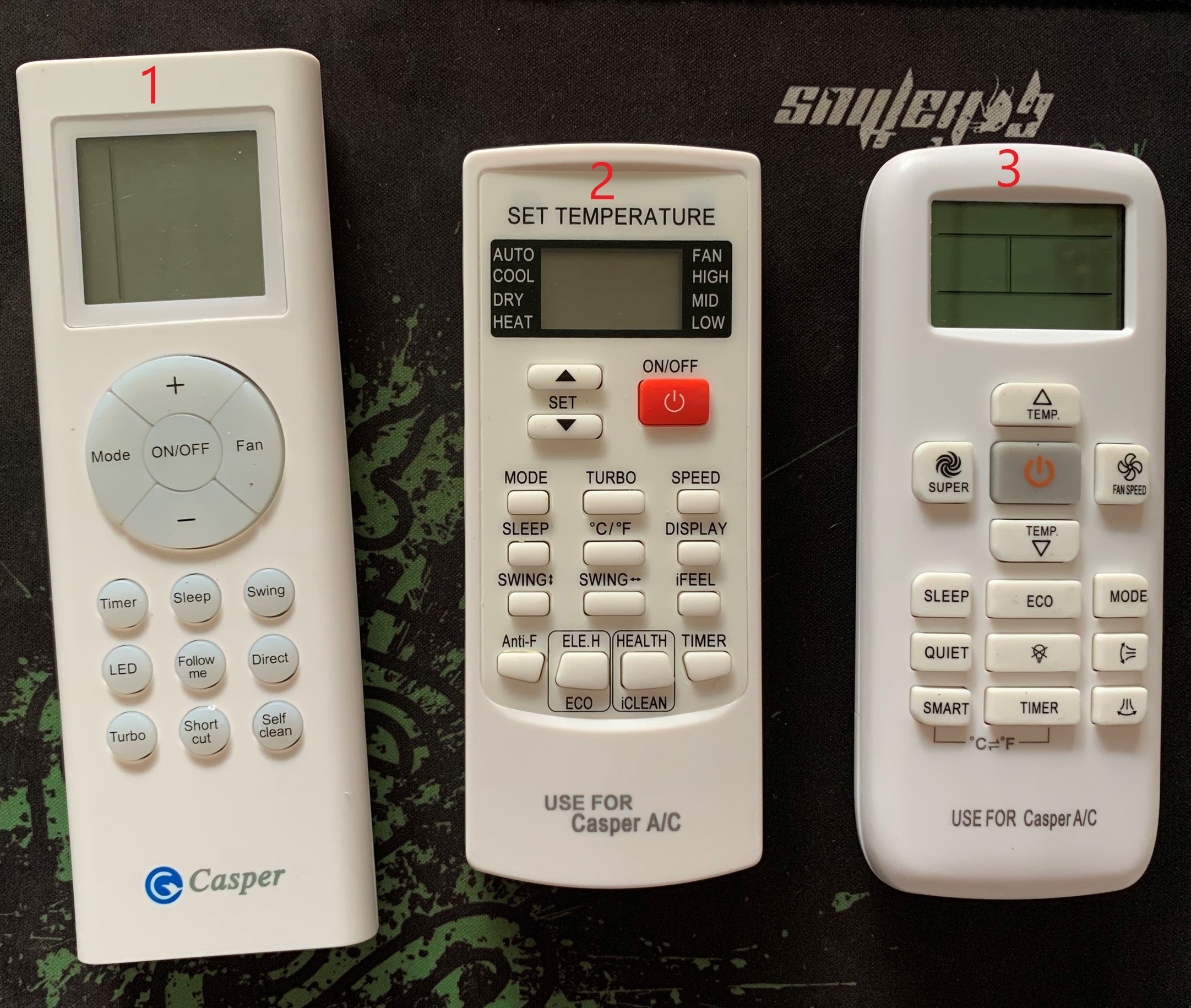 Remote máy lạnh casper điều khiển máy lạnh casper
