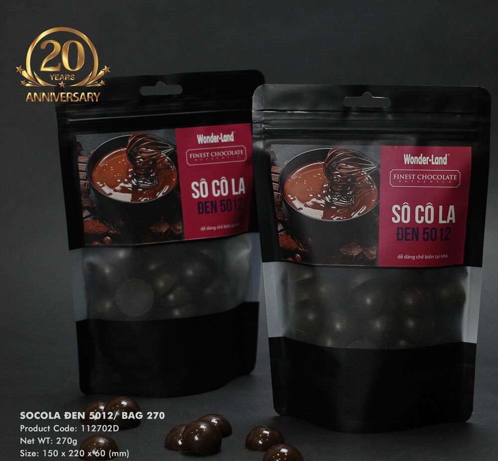 Sô cô la đen 5012 / bag 270gr