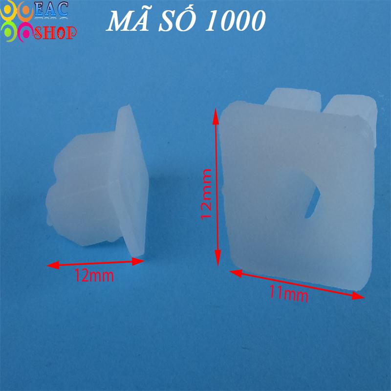CHỐT NHỰA Ô TÔ, LỞ NHỰA Ô TÔ ,mã 1000 VÍT NHỰA Ô TÔ, ỐC NHỰA , ỐC NHỰA NỘI, NGOẠI THẤT MÃ SỐ :1000 BỘ 20 CÁI Màu Trắng - Thu Nhung shop