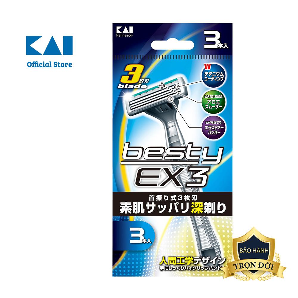 Dao cạo râu cao cấp Nhật Besty Ex3 3 Blade