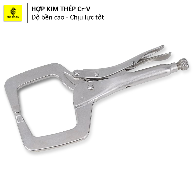 Kìm bấm chết chữ C 11inch TACTIX 200623 kim bam han kep chu C tay cầm tăng lực gấp đôi thép Cr-V mạ niken dễ dàng thao tác sử dụng bằng một tay