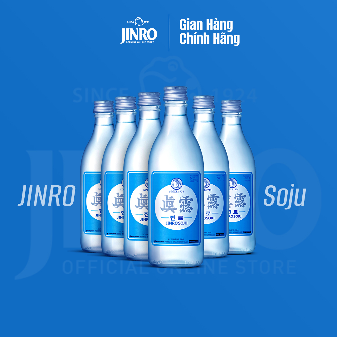 CHÍNH HÃNG Soju Hàn Quốc JINRO IS BACK - Hộp 6 chai