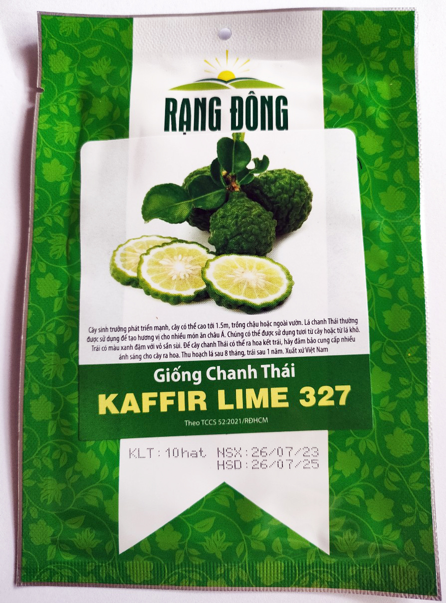 Hạt giống chanh thái, chanh não, chanh chúc kaffir lime 327 rạng đông