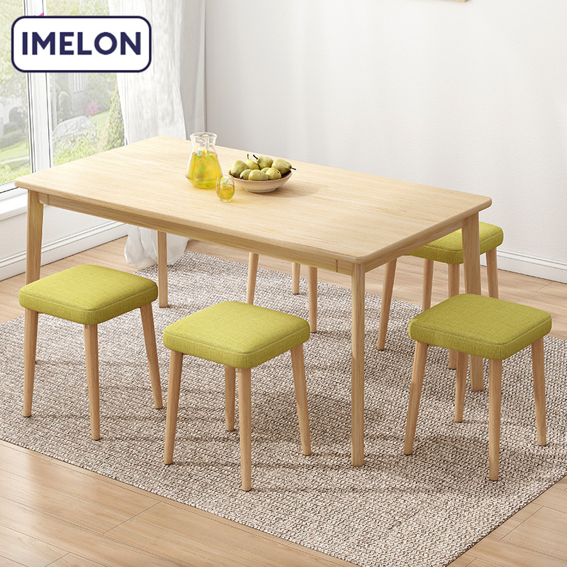 IMELON Mua 1 tặng 1 toàn cửa hàng Ghế đẩu nhỏ, ghế thấp gia dụng, ghế xếp chồng lên nhau, phòng ăn bằng gỗ giả, ghế ăn thời trang giản dị, ghế trang điểm hiện đại đơn giản Ghế