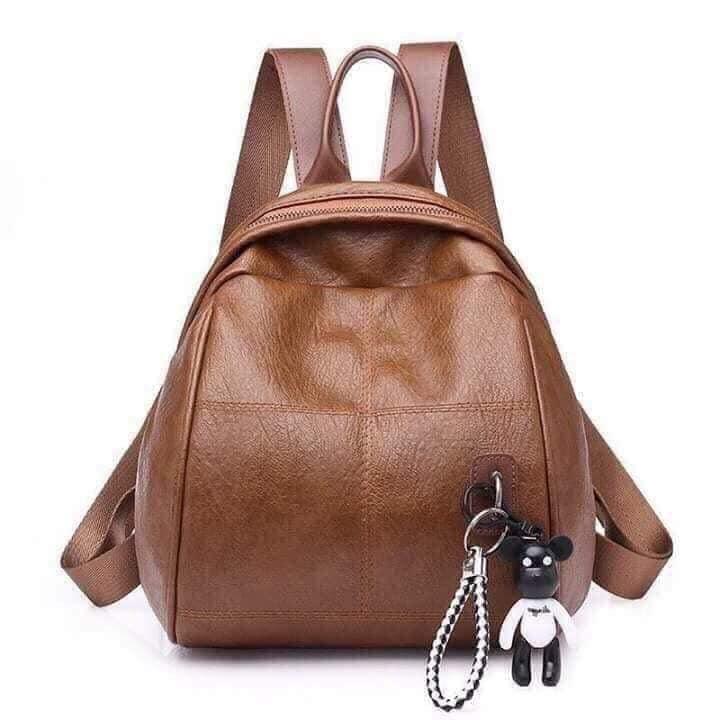 Balo da tặng gấu thời trang (màu nâu)