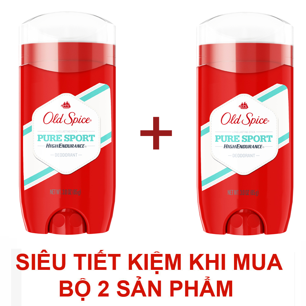 Bộ 2 lăn khử mùi Old Spice Pure Sport High Endurance 85g