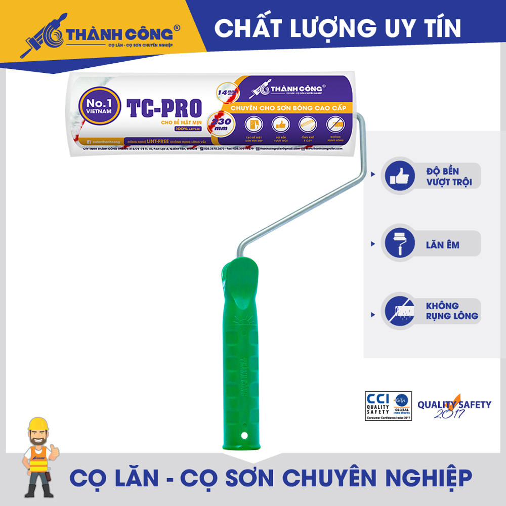 10 Cây Cọ lăn TC PRO Tím Cây lăn sơn nước con lăn sơn rulo lăn sơn chuyên dùng cho bề mặt phẳng mịn dùng cho sơn cao cấp