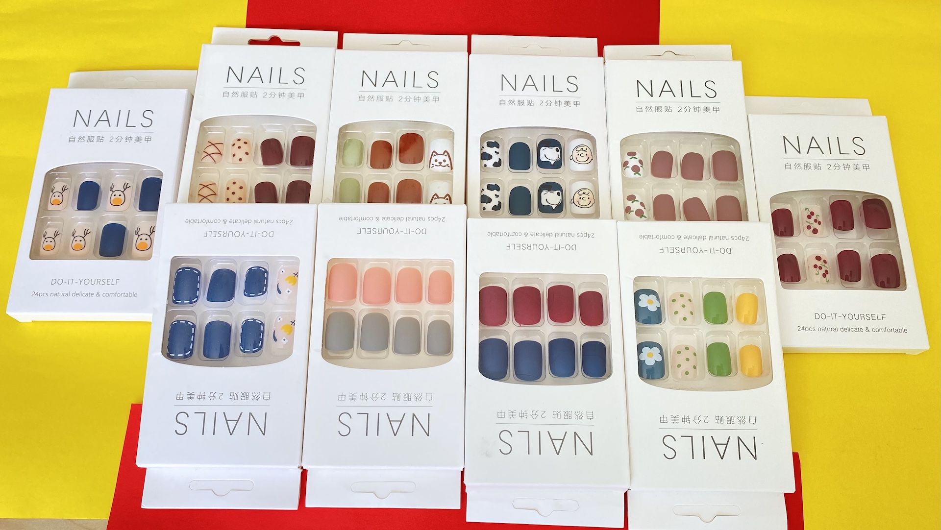 Set 24 móng tay tiện dụng cho đi chơi