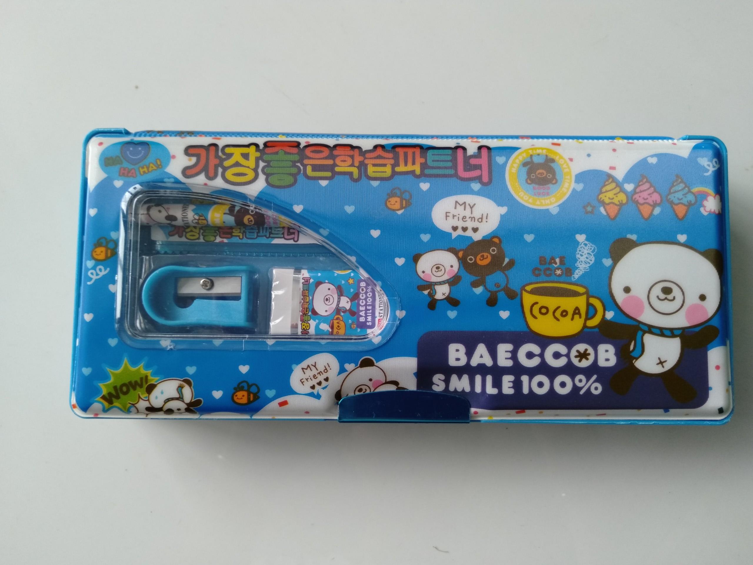 [HCM]HỘP BÚT HỌC SINH XD-9517H TẶNG KÈM BÚT CHÌ + GÔM+ ĐỒ CHUỐT + THƯỚC