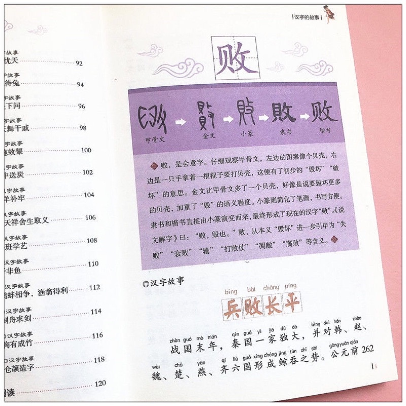 Câu chuyện chữ Hán có pinyin