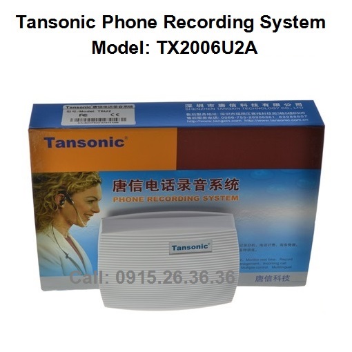 Máy ghi âm điện thoại tansonic tx2006u2a