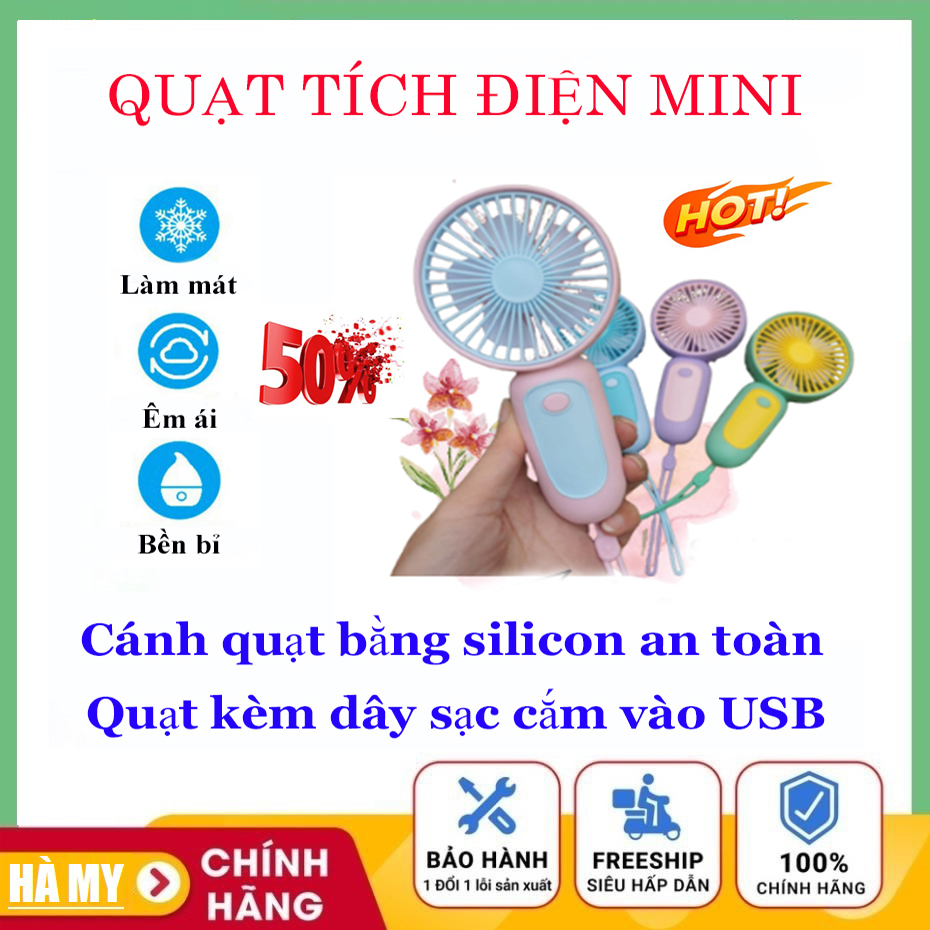 Quạt Điện Mini Cầm Tay 5 Cánh Siêu Mát, Quạt Điện Mini Quạt Quạt Tích Điện Quạt Sạc Điện Mini Quạt Mini Quạt Cầm Tay Quạt Mini Quạt Gió Mini