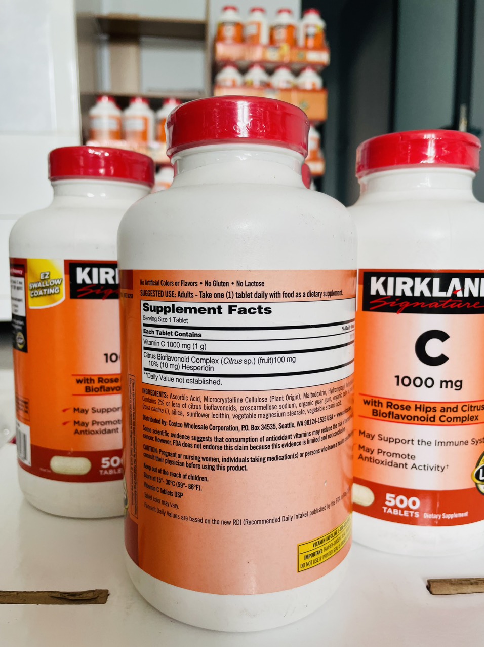 Viên uống bổ sung vitamin c 1000mg kirkland 500 viên