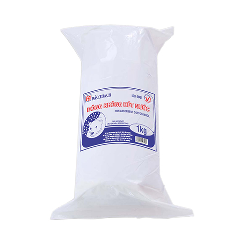 Bông gòn không thấm nước 1kg (Bông Mỡ), Bông gòn y tế