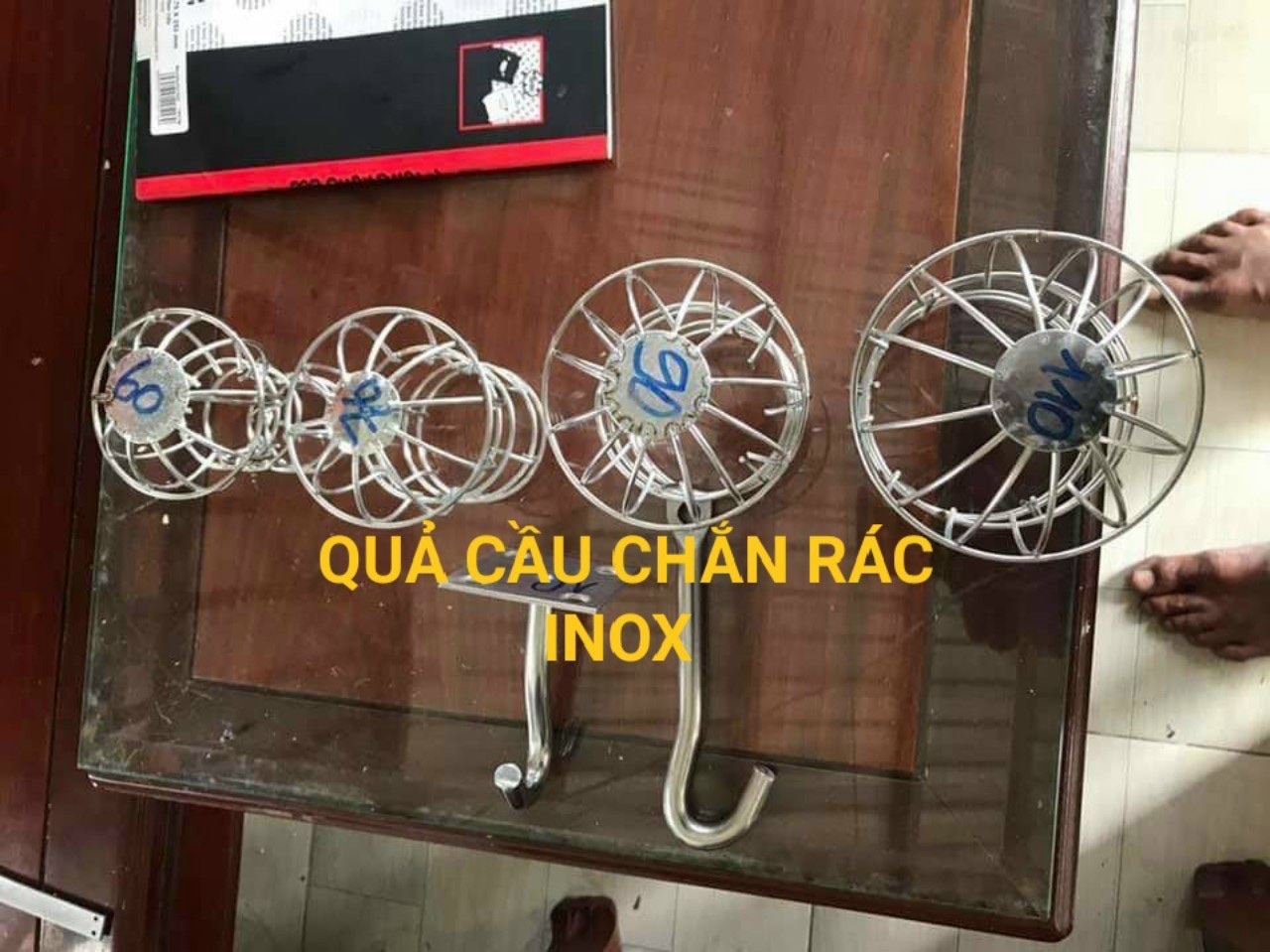 Quả cầu chắn rác inox