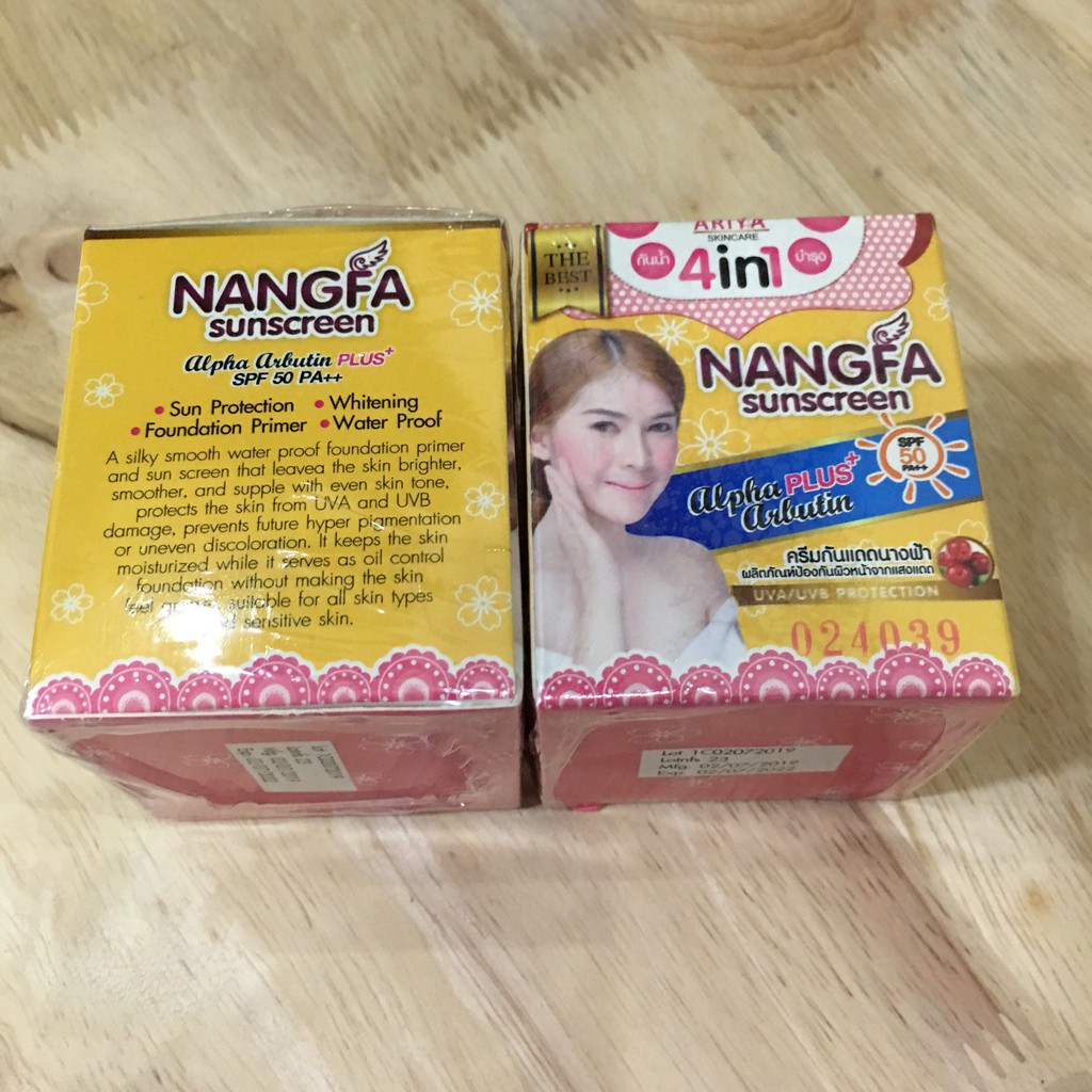Siêu Rẻ Kem Dưỡng Trắng Da Chống Nắng Nangfa Sunscreen Ariya Spf 50+