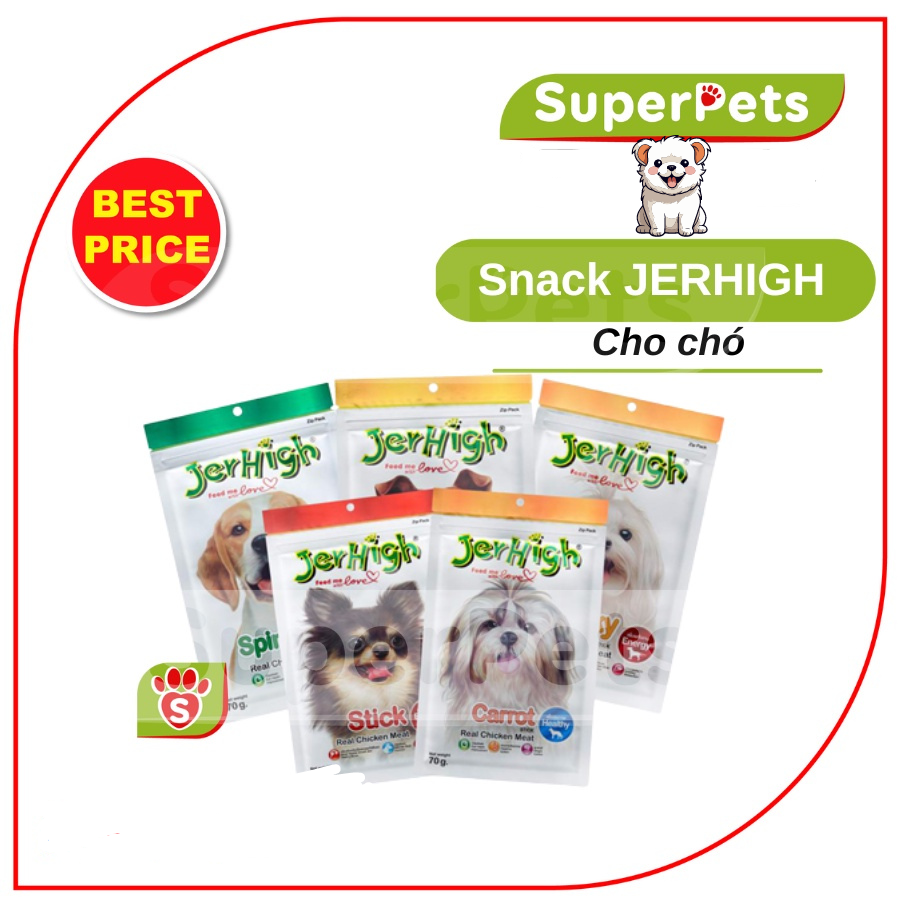 Snack Bánh Thưởng cho Chó Jerhigh Siêu Dinh Dưỡng Nhập Thái SUPERPETS VIỆT NAM
