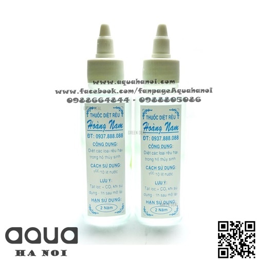 Thuốc diệt rêu hại Hoàng Nam 100ml - diệt rêu hại bể cá tép/ hồ thuỷ sinh
