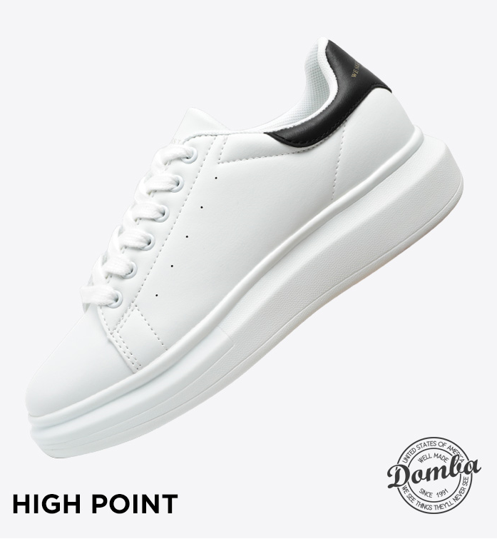 Giày Sneaker Domba Gót Đen H-9111