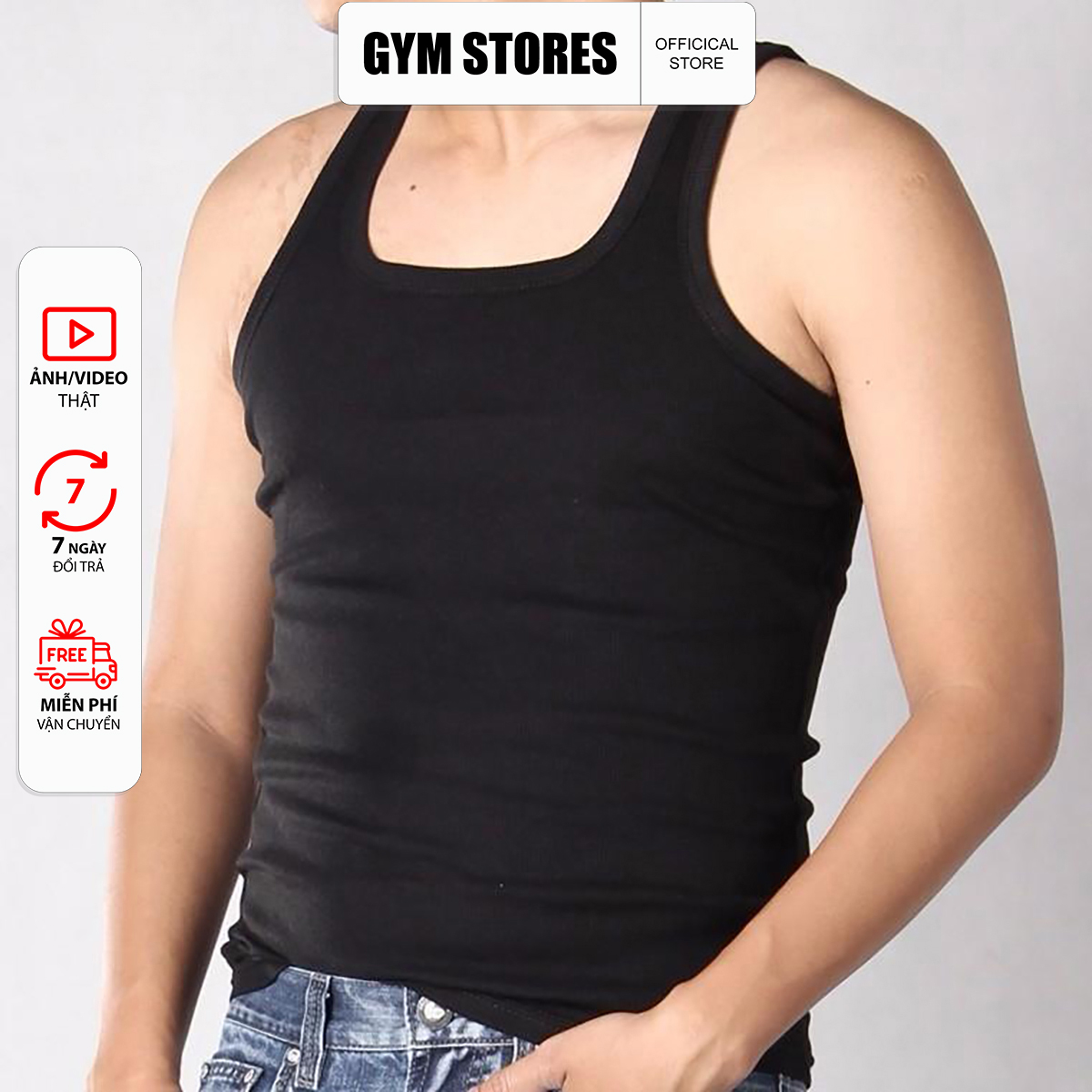 HCM SALE ÁO 3 LỖ , ÁO SÁT NÁCH , 3 MÀU CỔ VUÔNG FROM ÔM BODY 45KG ĐẾN 95KG 3L02