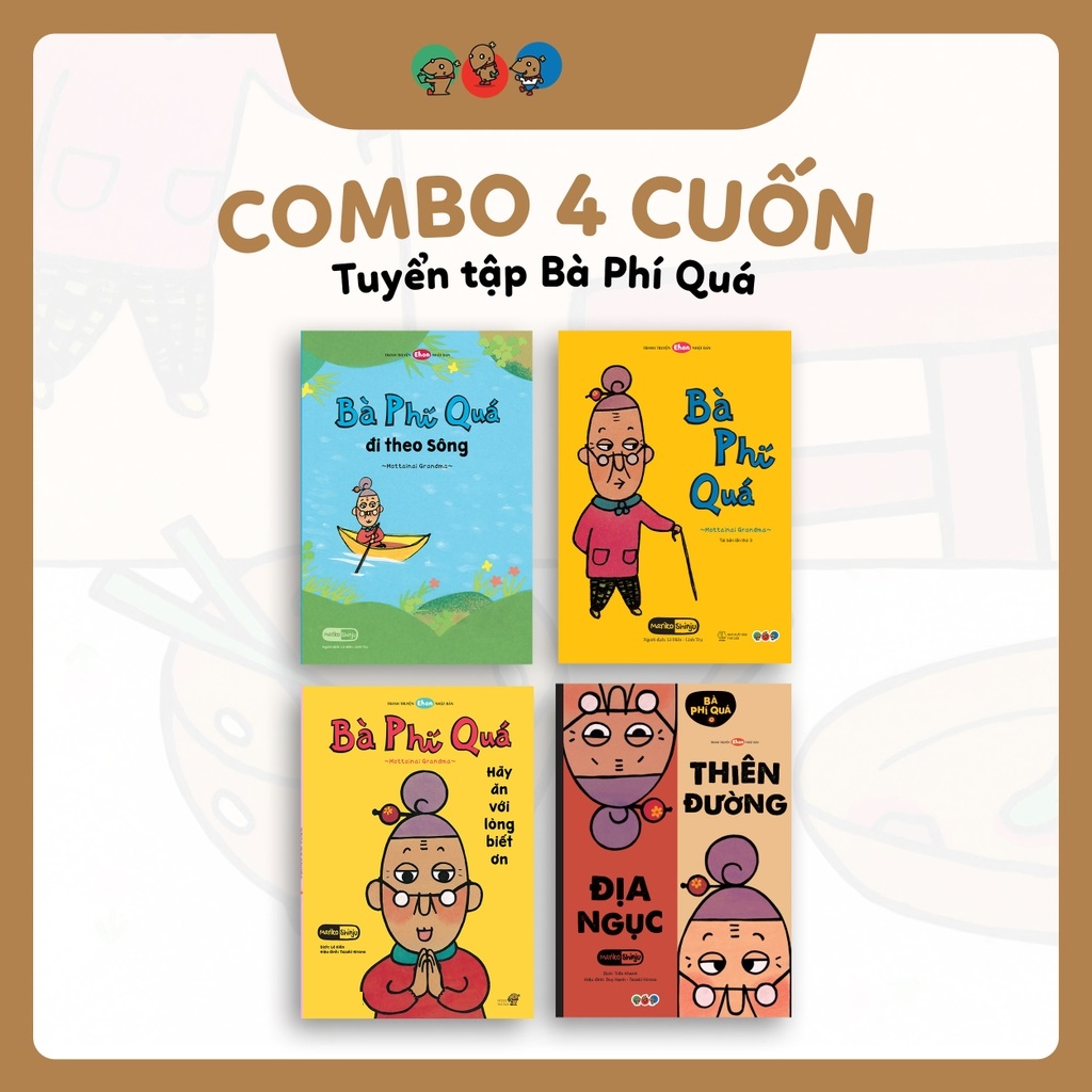 Combo Ehon Nhật Bản: Tuyển Tập "Bà Phí Quá" - 4 Cuốn