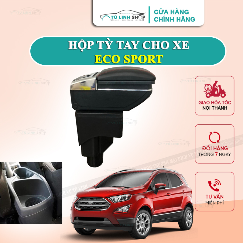 Hộp tỳ tay dành cho xe xe ECO SPORT cao cấp tích hợp cổng sạc USB - Bảo hành 12 tháng