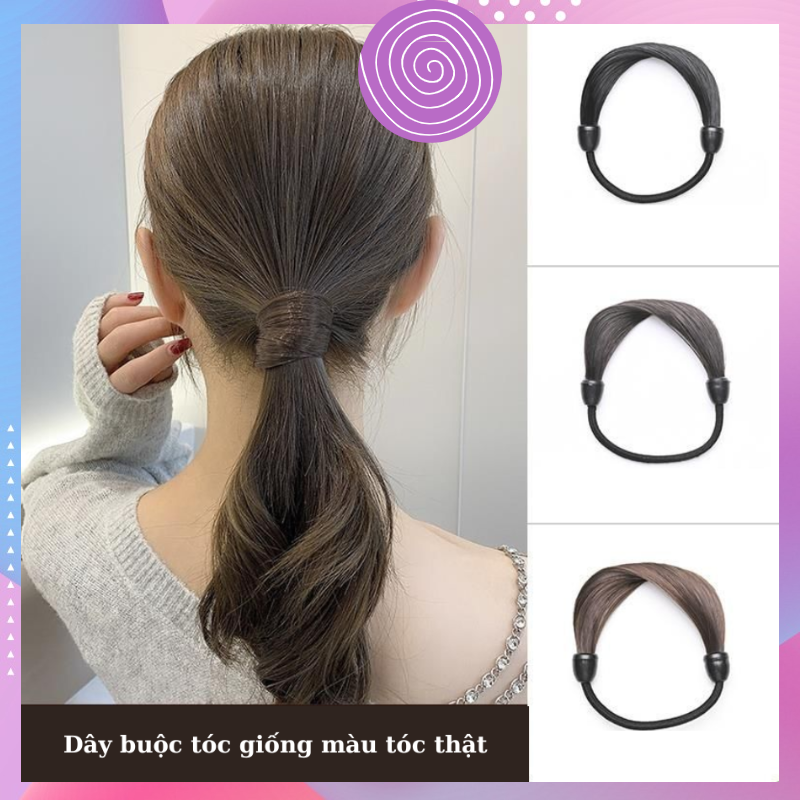 Dây cột tóc đuôi ngựa dạng tóc giả